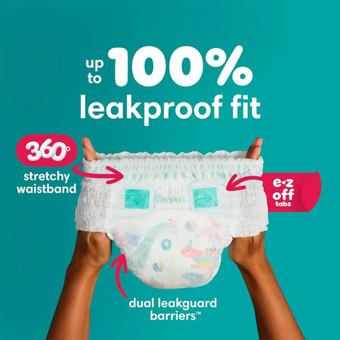 Pampers Diapers - Cruisers 360 - Size 4, 116 Count, Babyproof up to 100% Leakproof Pull-On Diaper