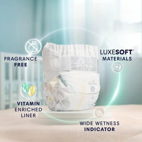 Pampers Pure Protection Disposable Baby Diapers Size 3, One Month Supply (168 Count) with Aqua Pure Baby Wipes, 6X Pop-Top Packs (336 Count)