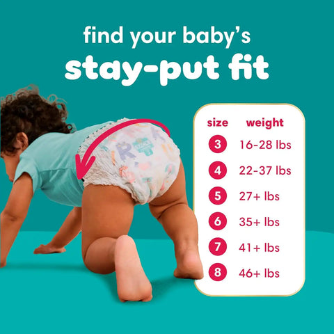 Pampers Diapers - Cruisers 360 - Size 3, 136 Count, Babyproof up to 100% Leakproof Pull-On Diaper