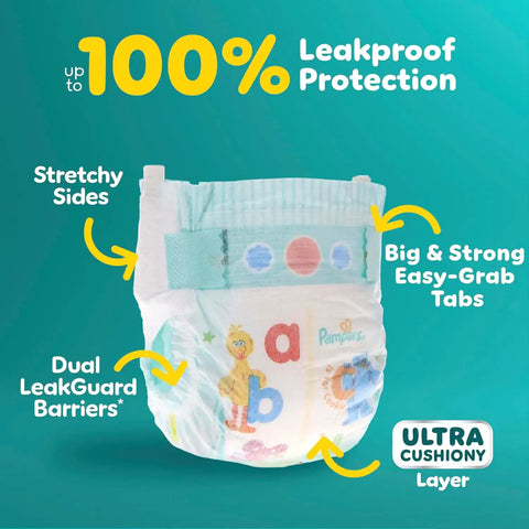 Pampers Diapers - Baby Dry - Size 7, 108 Count, Absorbent Disposable Infant Diaper (Packaging May Vary)