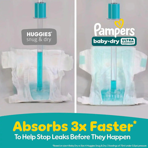 Pampers Diapers - Baby Dry - Size 6, 112 Count, Absorbent Disposable Infant Diaper (Packaging May Vary)
