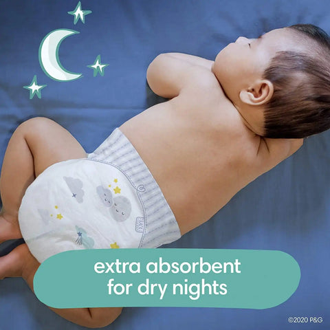 Overnight Diapers Size 4, 58 Count and Baby Wipes - Pampers Swaddlers Overnights Disposable Baby Diapers and Sweet Dreams Wipes, 12X Pop-Top (672 Count)