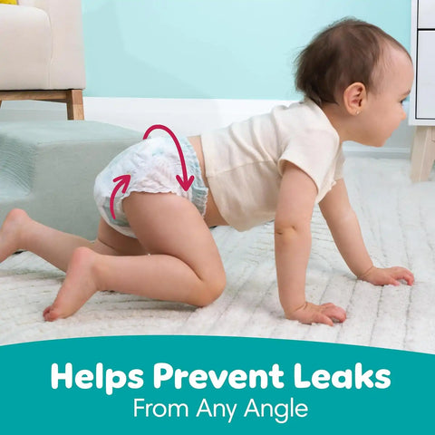 Pampers Diapers - Swaddlers 360° - Size 6, 92 Count, up to 100% Leakproof Comfy Dry Fit, Designed for Easy Changes, Pull On Baby Diaper (Packaging May Vary)