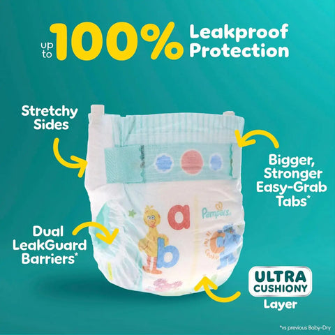 Pampers Diapers - Baby Dry - Size 5, 78 Count, Absorbent Disposable Infant Diaper (Packaging May Vary)