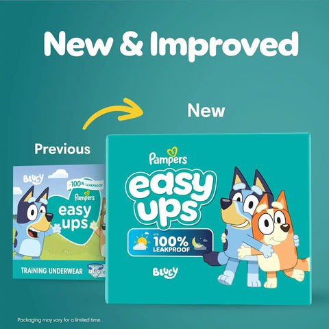 Pampers Training Pants - Easy Ups Boys & Girls Bluey - Size 5T-6T, 84 Count, Children's Potty Underwear (Packaging May Vary)