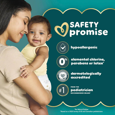 Pampers Swaddlers Diapers, Size 5 (20-37 lbs), 104 Count, Hypoallergenic, Absorbent, Keeps Baby Dry and Comfortable, Skin Safe Disposable Baby Diaper