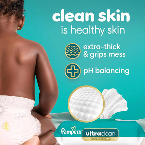Pampers Pull On Cruisers 360° Fit Disposable Baby Diapers Size 3, One Month Supply (168 Count) with Free & Gentle Baby Wipes 12 Flip-Top Packs (936 Wipes Total)