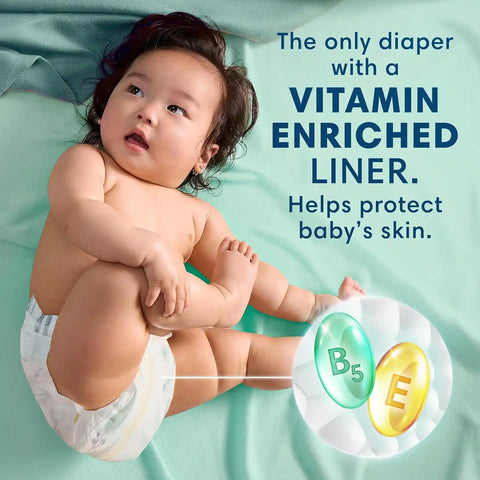 Pampers Pure Protection Disposable Baby Diapers Starter Kit (2 Month Supply), Sizes 1 (198 Count) & 2 (186 Count) with Aqua Pure Sensitive Wipes, 12X Pop-Top Packs (672 Count)
