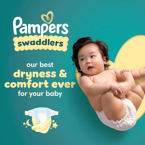 Pampers Swaddlers Newborn Diapers, Size Preemie (6 lbs), 27 Count, Fragrance Free, Hypoallergenic, Absorbent, Pediatrician Recommended, Skin Safe