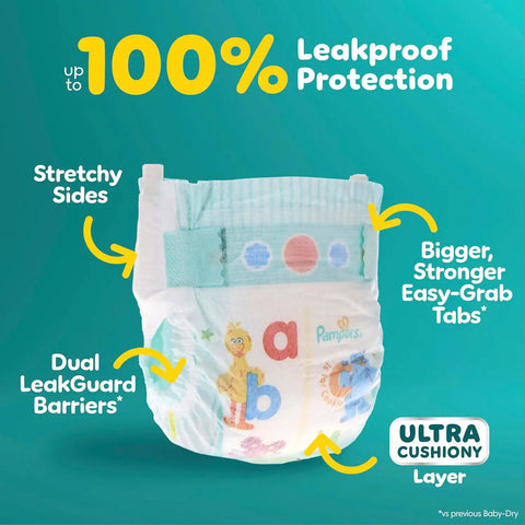 Pampers Diapers - Baby Dry - Size 6, 21 Count, Absorbent Disposable Infant Diaper (Packaging May Vary)